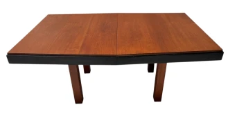 Art Deco Modernist Extending Dining Room Table by Toko v/d Pol Semarang, 1920s